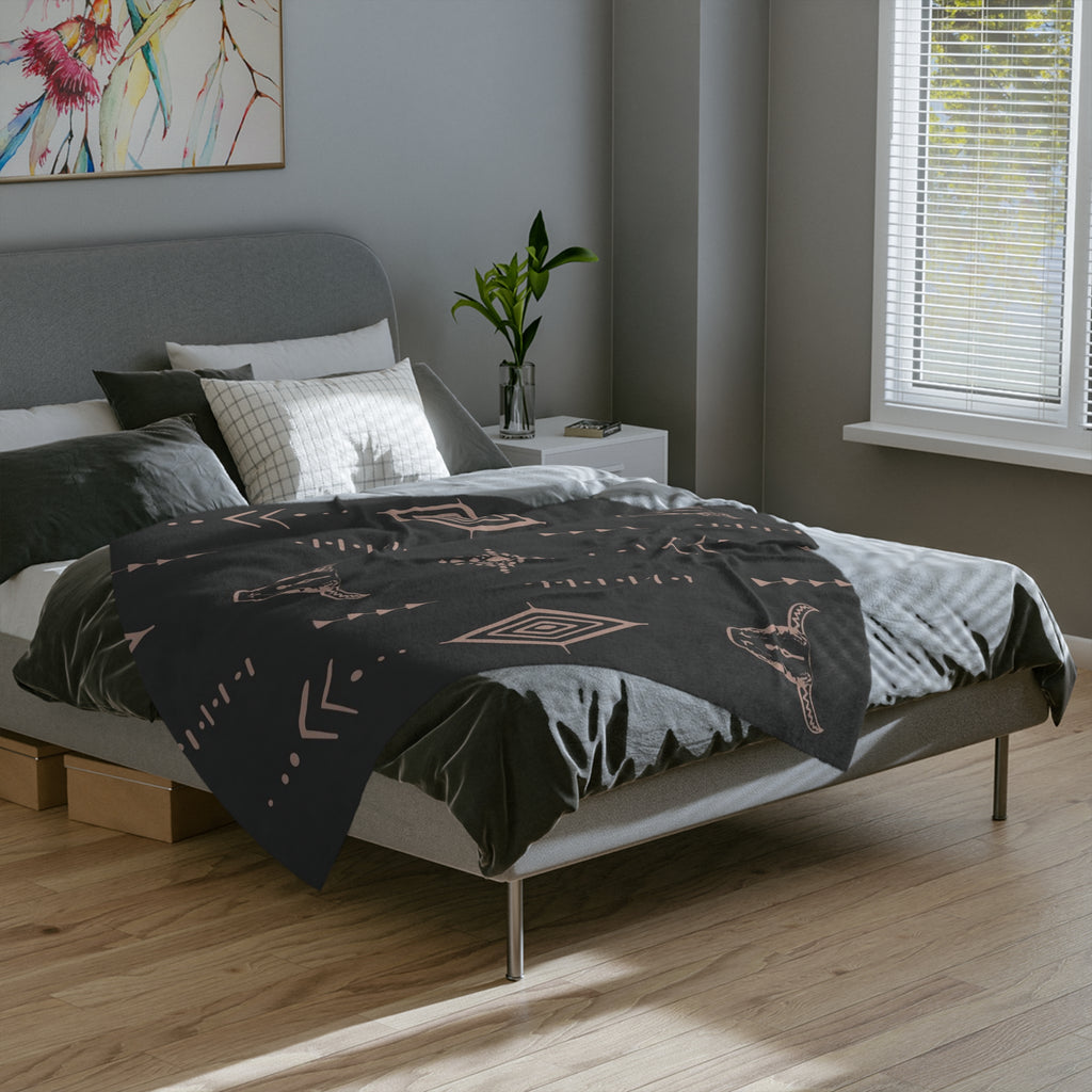 Microfiber Blanket | Soft Throw for Home Decor - Black
