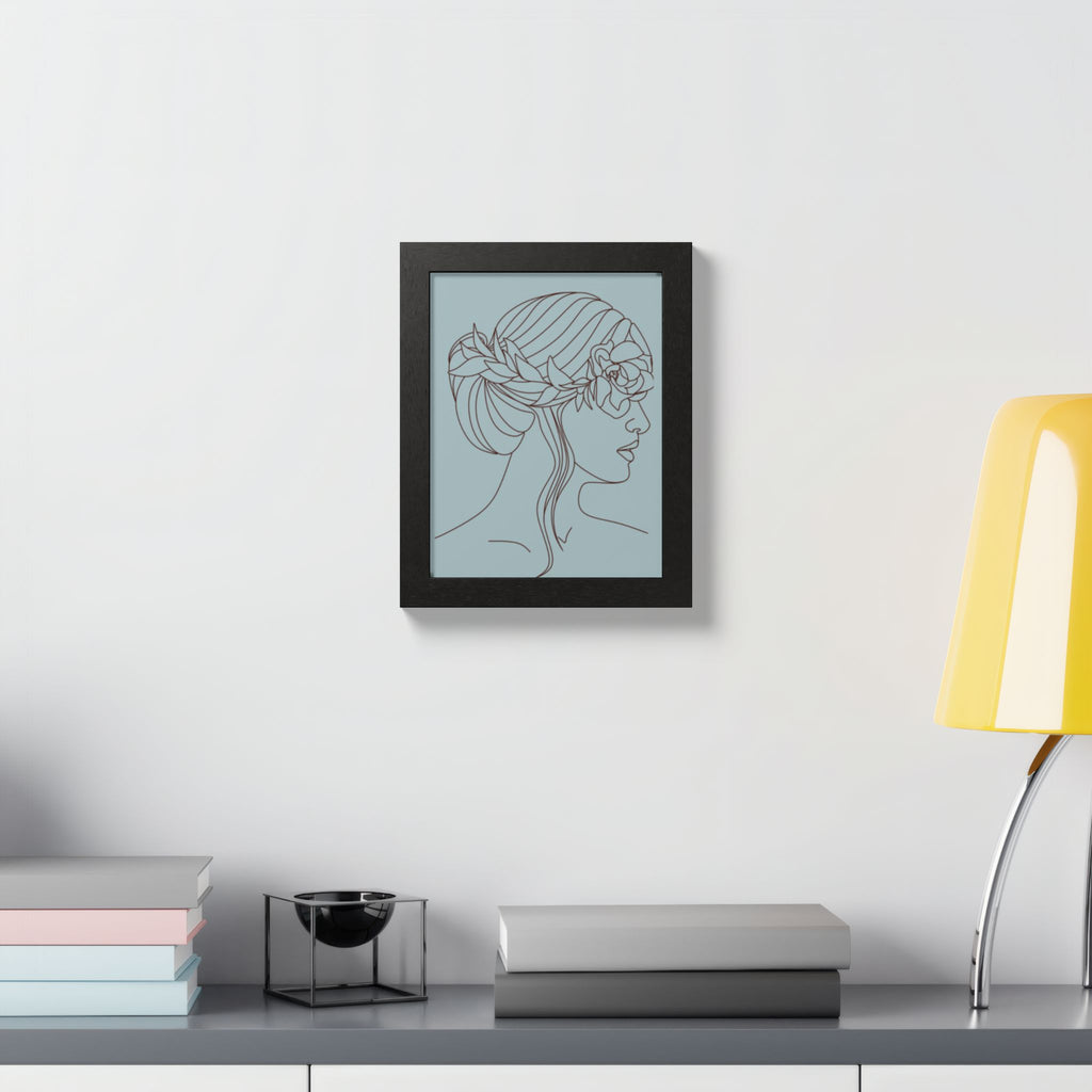 Multi-Color Framed Poster | Abstract Wall Art, Boho Home Decor | Pattern 5