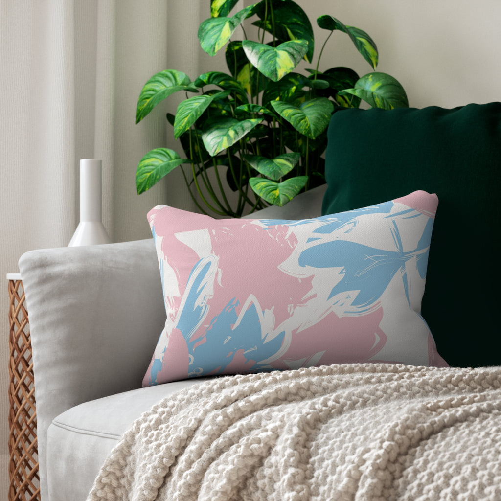 Lounge Pillow, Throw Pillow with Fillers/Insert (Single Piece) : Blue & Pink