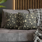 Two Way Cushion Cover, Throw pillow Case for Couch (Single Piece) : Charcoal - SnugLiving