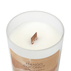 SnugLiving Aromatic/Scented Glass Candle, 11oz : Mango Coconut - SnugLiving