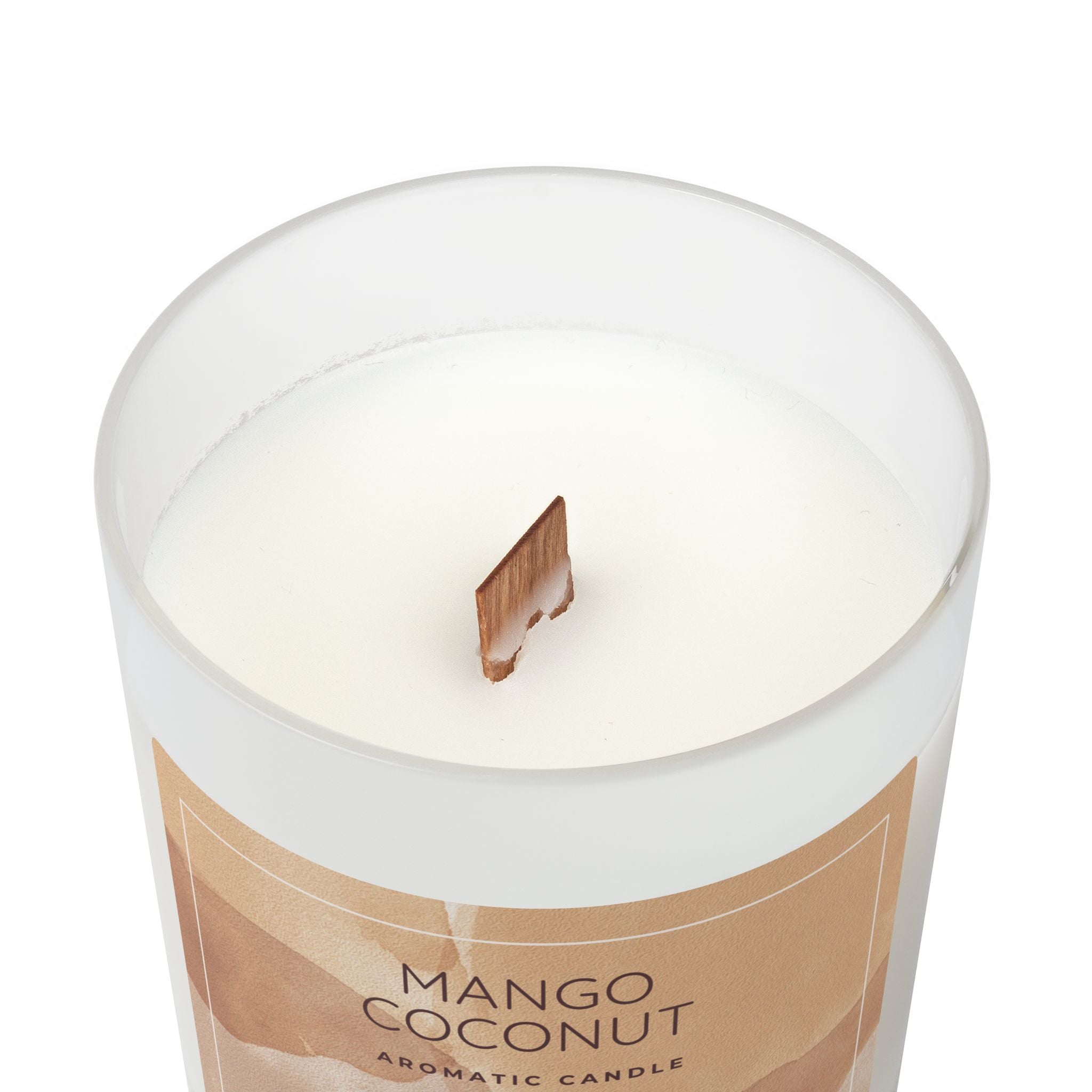 SnugLiving Aromatic/Scented Glass Candle, 11oz : Mango Coconut