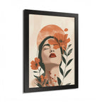 Multi-Color Framed Poster | Abstract Wall Art, Boho Home Decor | Pattern 10 - SnugLiving