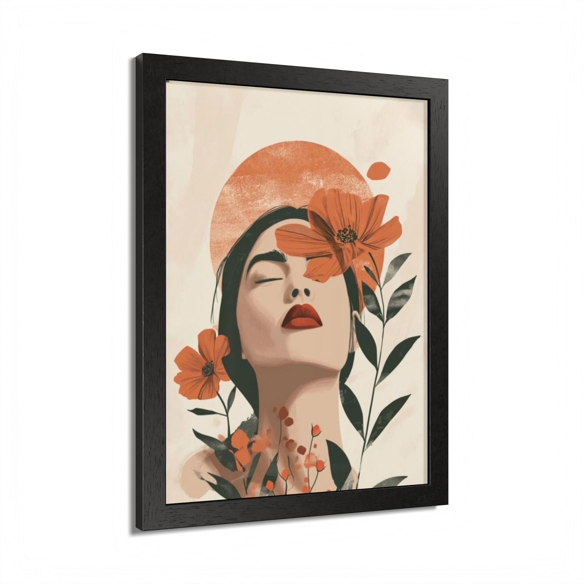 Multi-Color Framed Poster | Abstract Wall Art, Boho Home Decor | Pattern 10