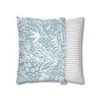 Two Way Cushion Cover, Throw pillow Case for Couch (Single Piece) : Floral Blue - SnugLiving