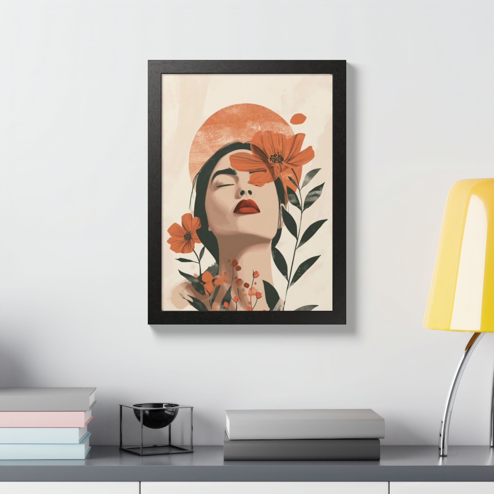 Multi-Color Framed Poster | Abstract Wall Art, Boho Home Decor | Pattern 10
