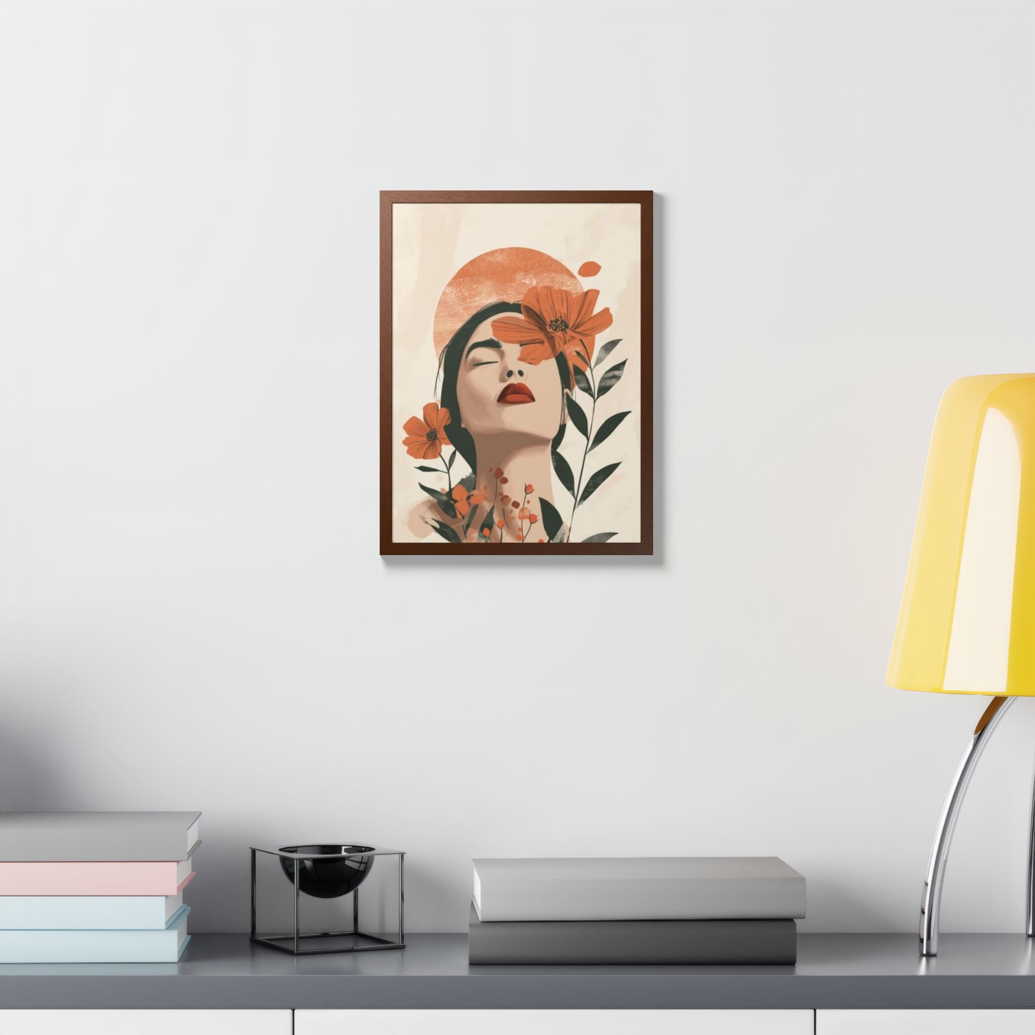 Multi-Color Framed Poster | Abstract Wall Art, Boho Home Decor | Pattern 10