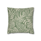 Cushion Cover, Throw pillow Case for Couch (Single Piece) : Leafy Pattern - SnugLiving