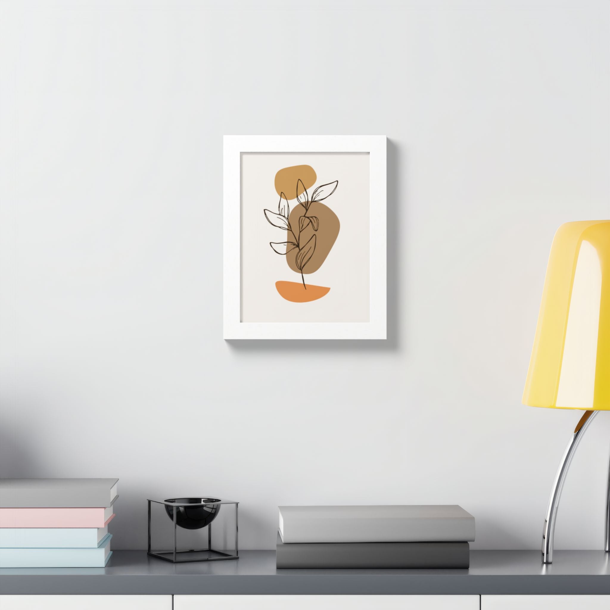 Multi-Color Framed Poster | Abstract Wall Art, Boho Home Decor | Pattern 9