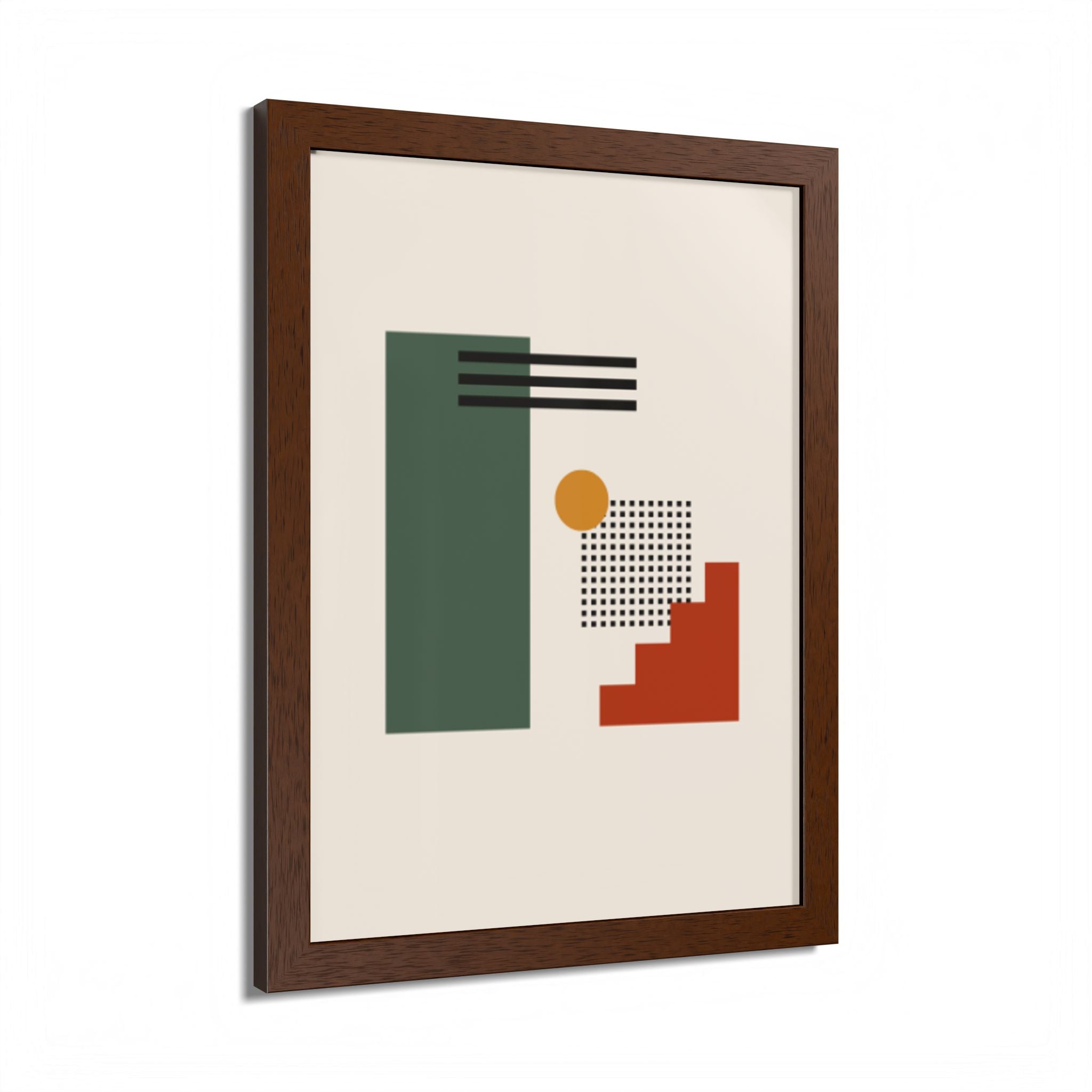 Multi-Color Framed Poster | Abstract Wall Art, Boho Home Decor | Pattern 3