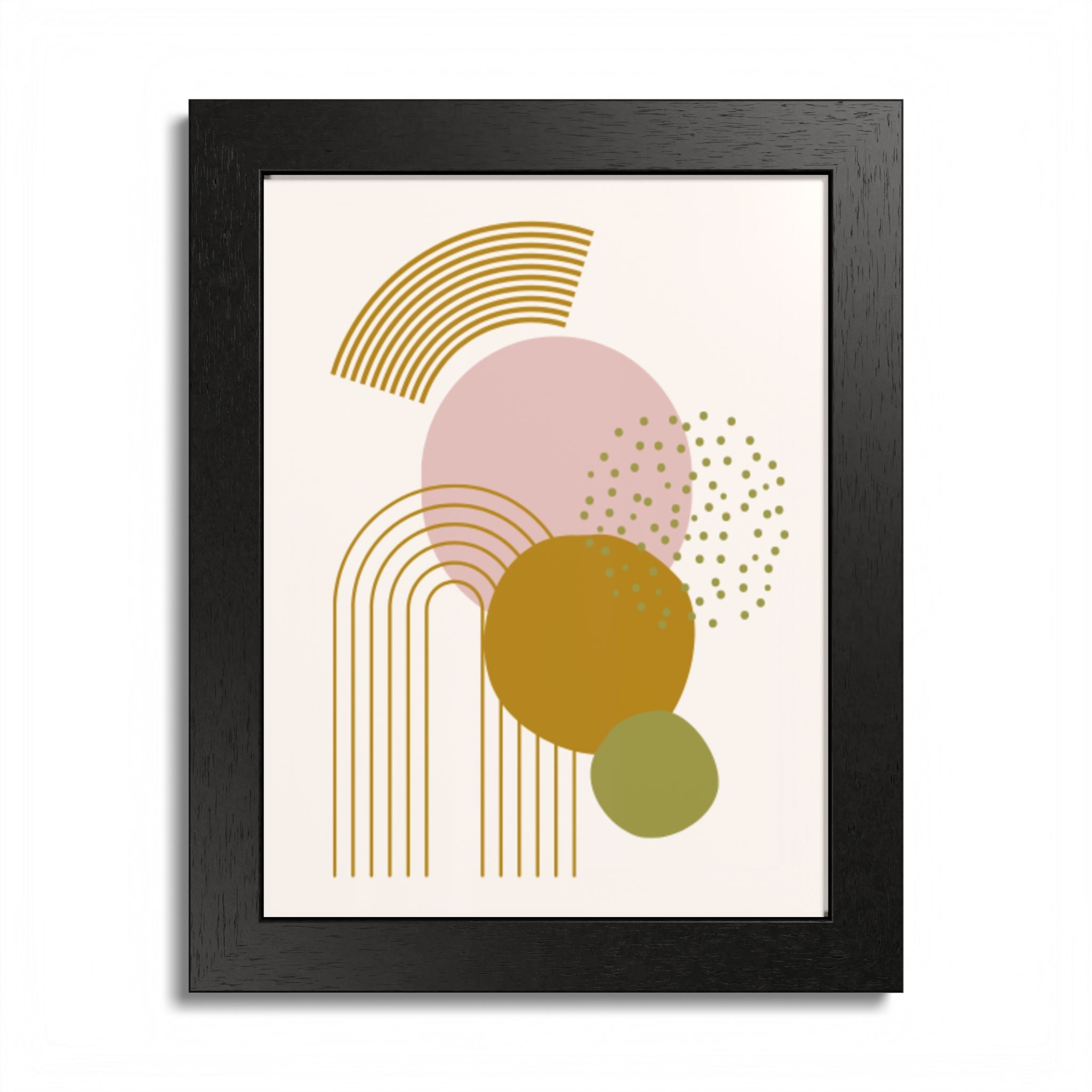 Multi-Color Framed Poster | Abstract Wall Art, Boho Home Decor| Pattern 1