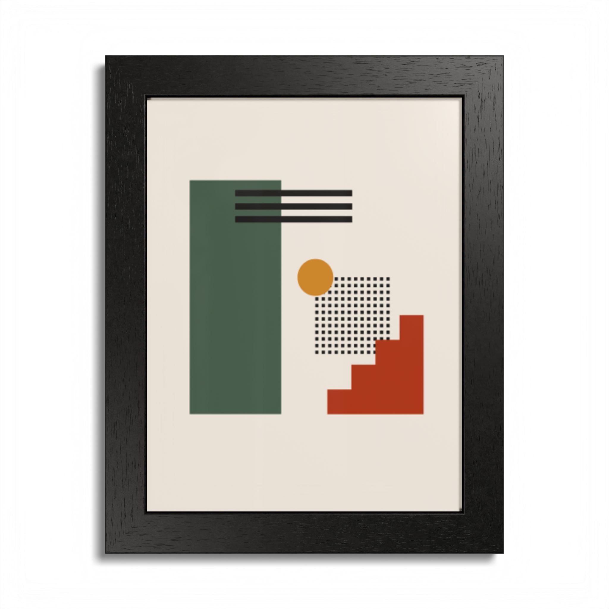 Multi-Color Framed Poster | Abstract Wall Art, Boho Home Decor | Pattern 3