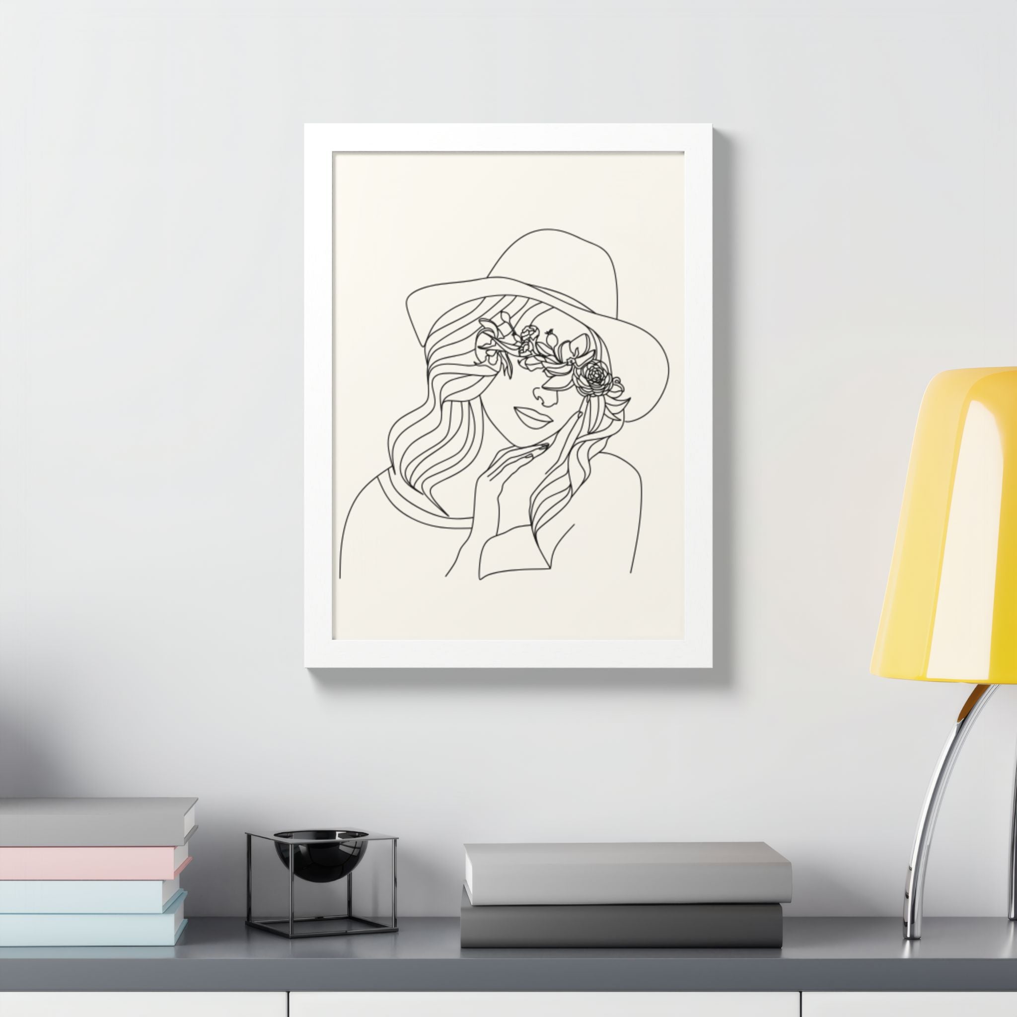 Multi-Color Framed Poster | Abstract Wall Art, Boho Home Decor | Pattern 4