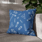 Cushion Cover, Throw pillow Case for Couch (Single Piece) : Azure - SnugLiving