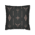 Two Way Cushion Cover, Throw pillow Case for Couch ( Single Piece) : Charcoal Black - SnugLiving