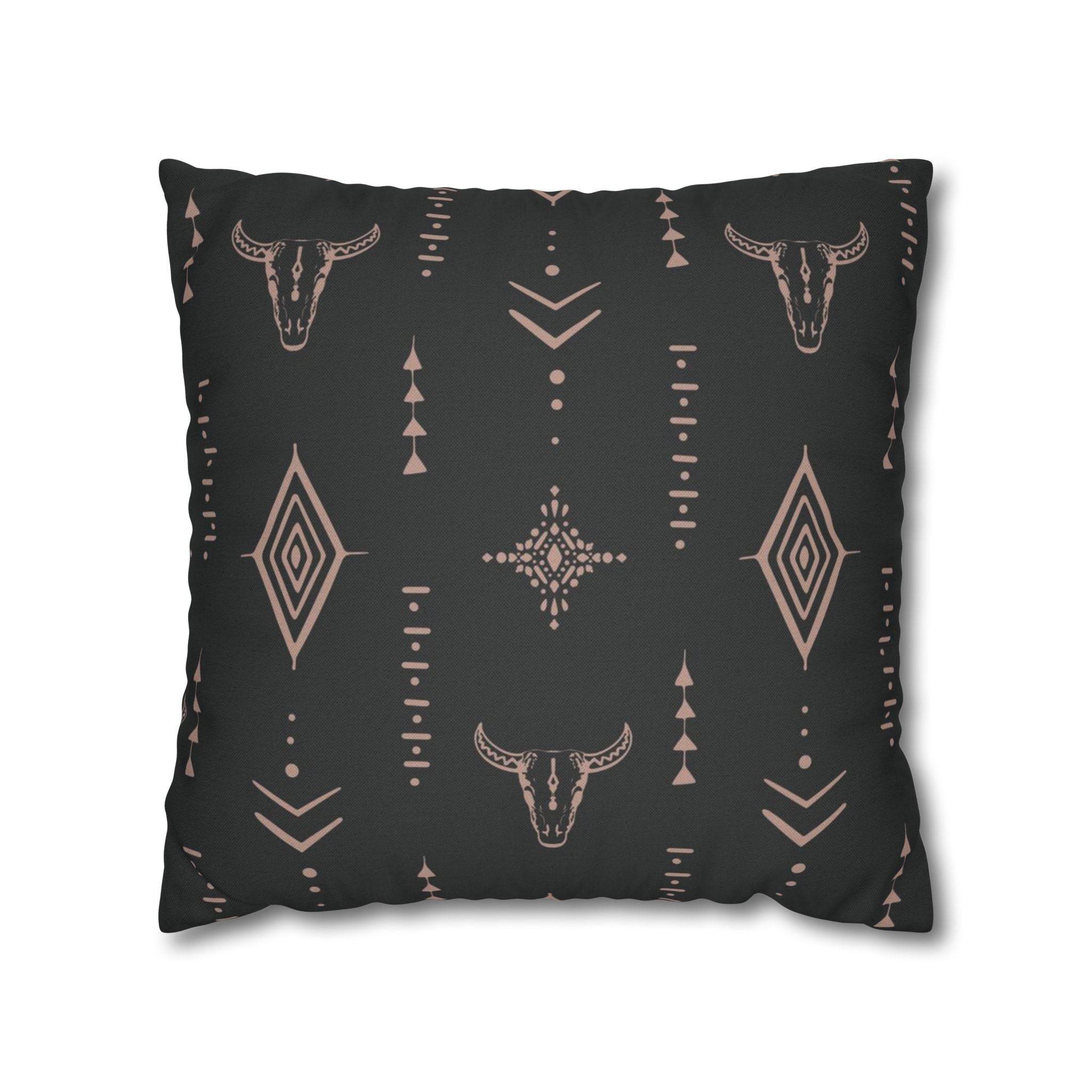 Cushion Cover, Throw pillow Case for Couch ( Single Piece) : Charcoal Black - SnugLiving