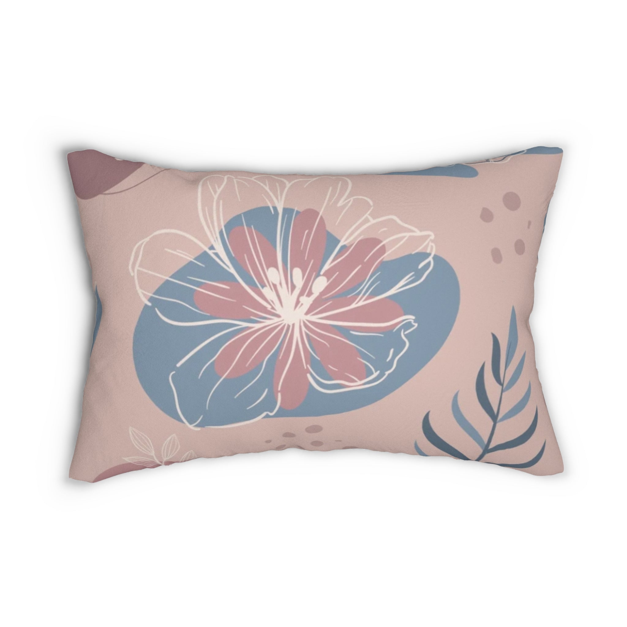 Lounge Pillow, Throw Pillow with Fillers/Insert (Single Piece) : Pastel Grey Orange