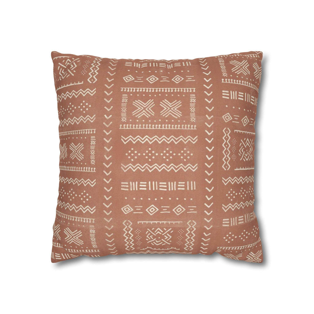 Cushion Cover, Throw pillow Case for Couch ( Single Piece) : Pastel Grey Orange - SnugLiving