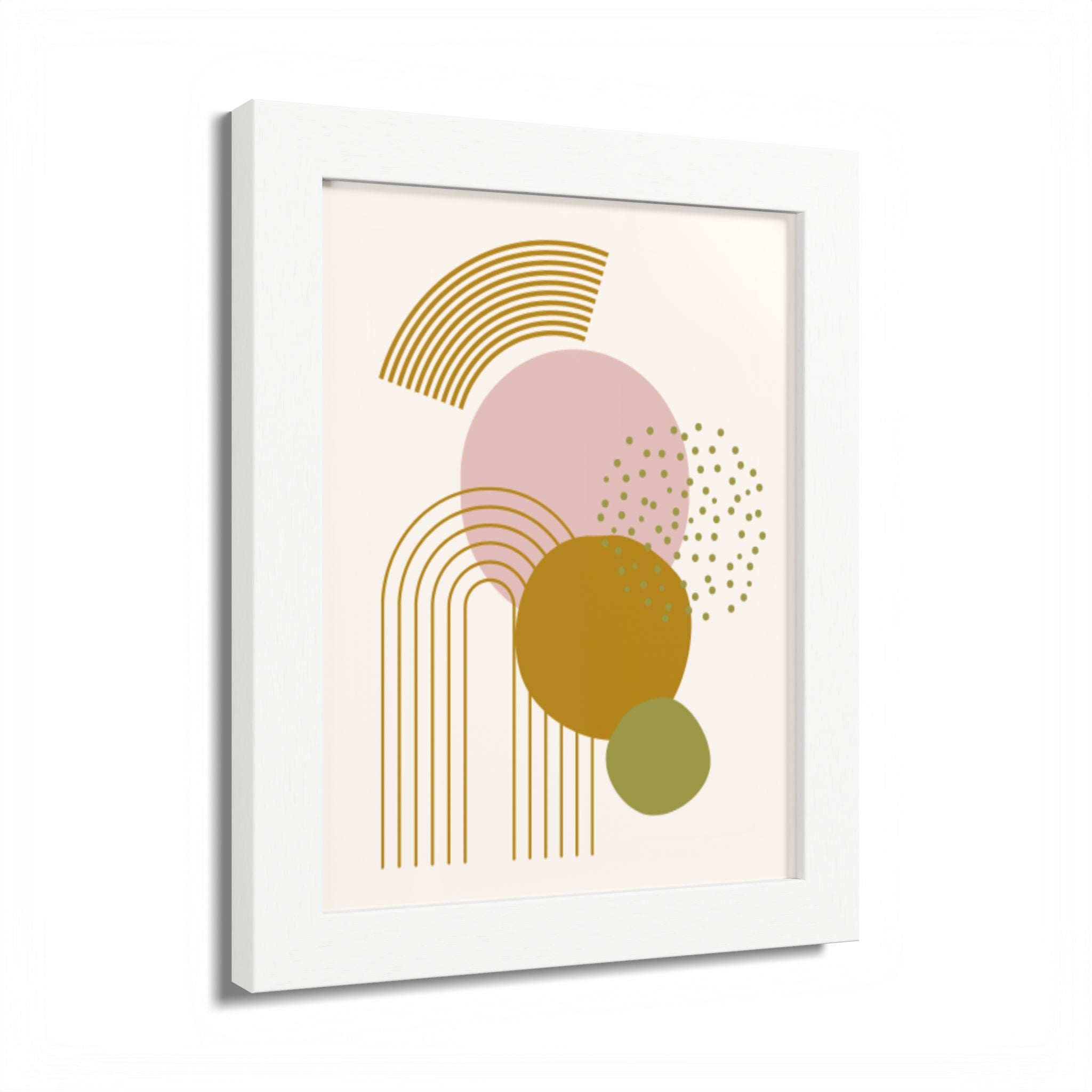 Multi-Color Framed Poster | Abstract Wall Art, Boho Home Decor| Pattern 1