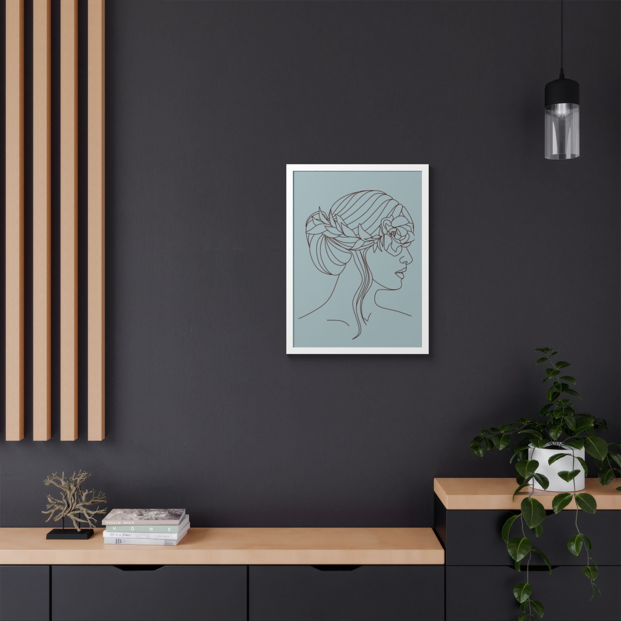 Multi-Color Framed Poster | Abstract Wall Art, Boho Home Decor | Pattern 5
