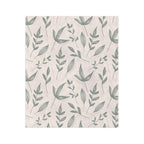 Microfiber Blanket | Soft Throw for Home Decor - White & Azure Green - SnugLiving