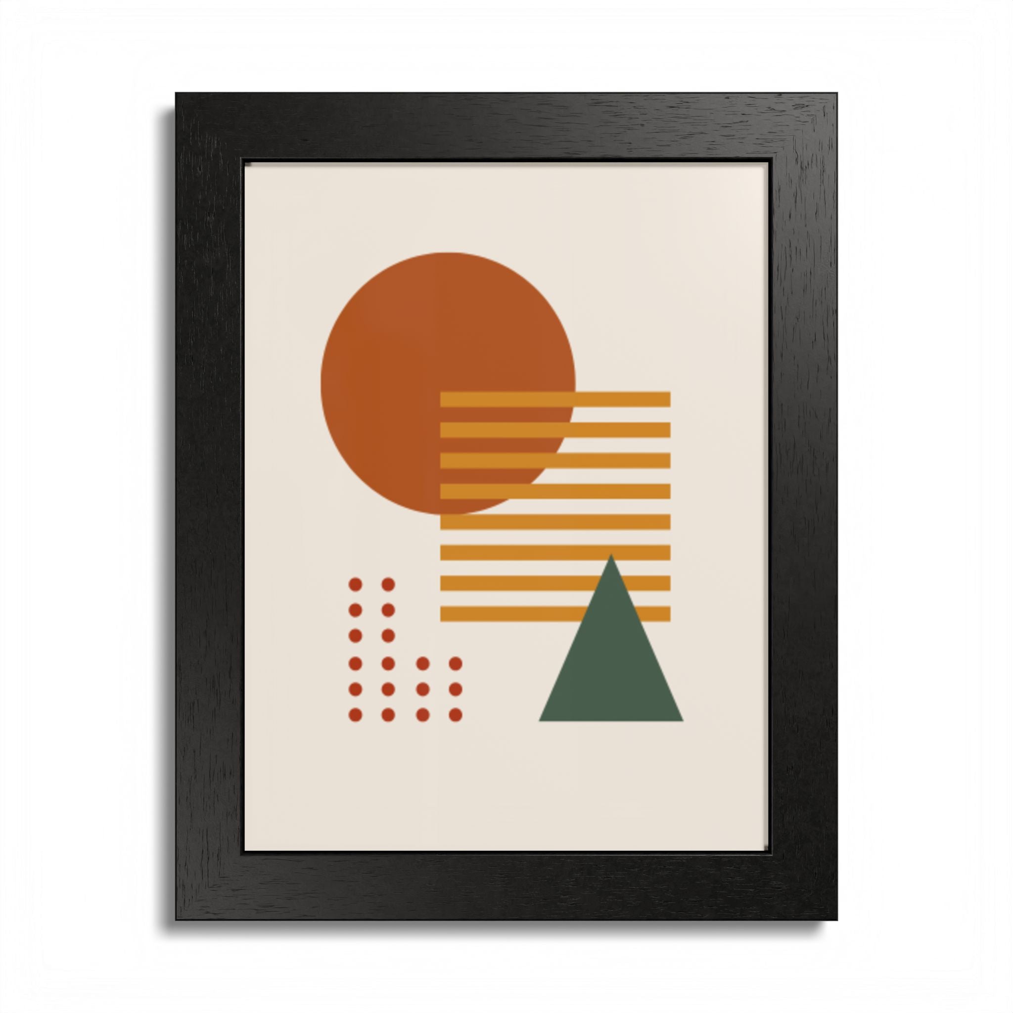 Multi-Color Framed Poster | Abstract Wall Art, Boho Home Decor | Pattern 2