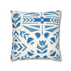 Cushion Cover, Throw pillow Case for Couch ( Single Piece) : Blue & White Floral - SnugLiving