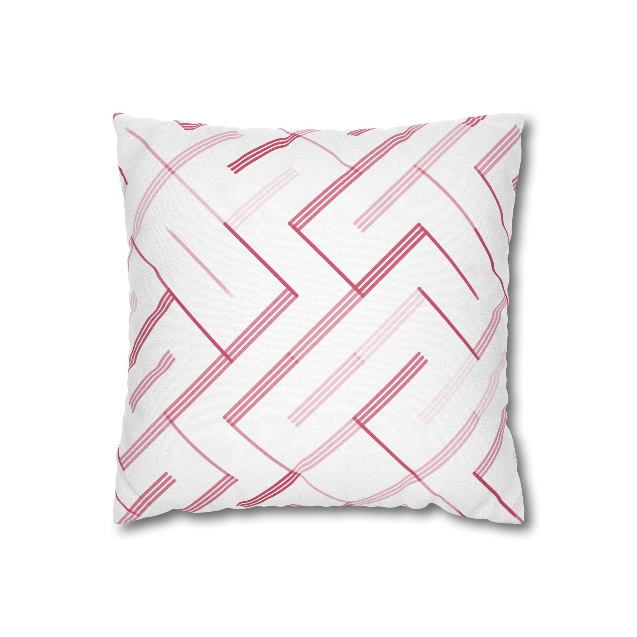 Cushion Cover, Throw pillow Case for Couch (Single Piece) : Patterned Crimson - SnugLiving