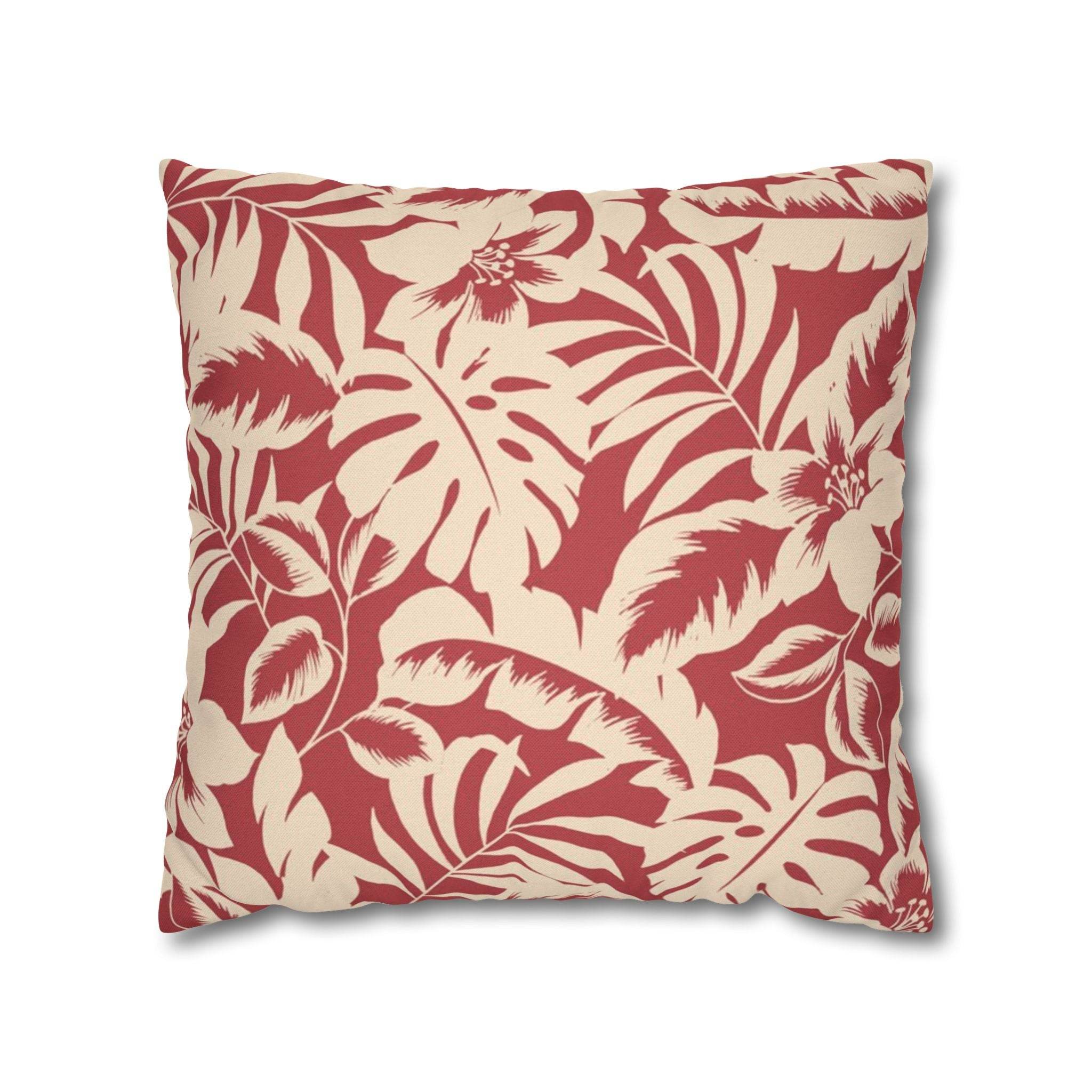 Cushion Cover, Throw pillow Case for Couch (Single Piece) : Vermillion Red - SnugLiving
