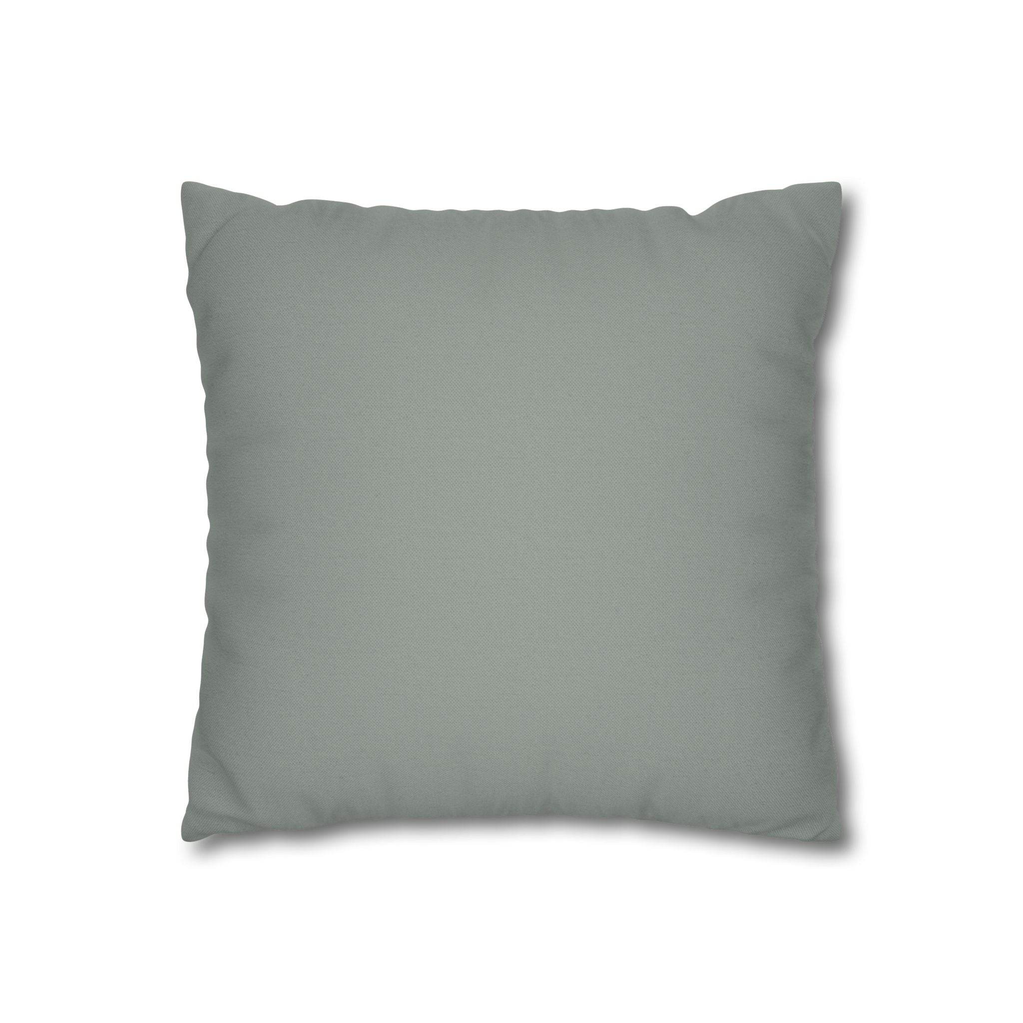 Cushion Cover, Throw pillow Case for Couch (Single Piece) : Grey & Light Orange - SnugLiving