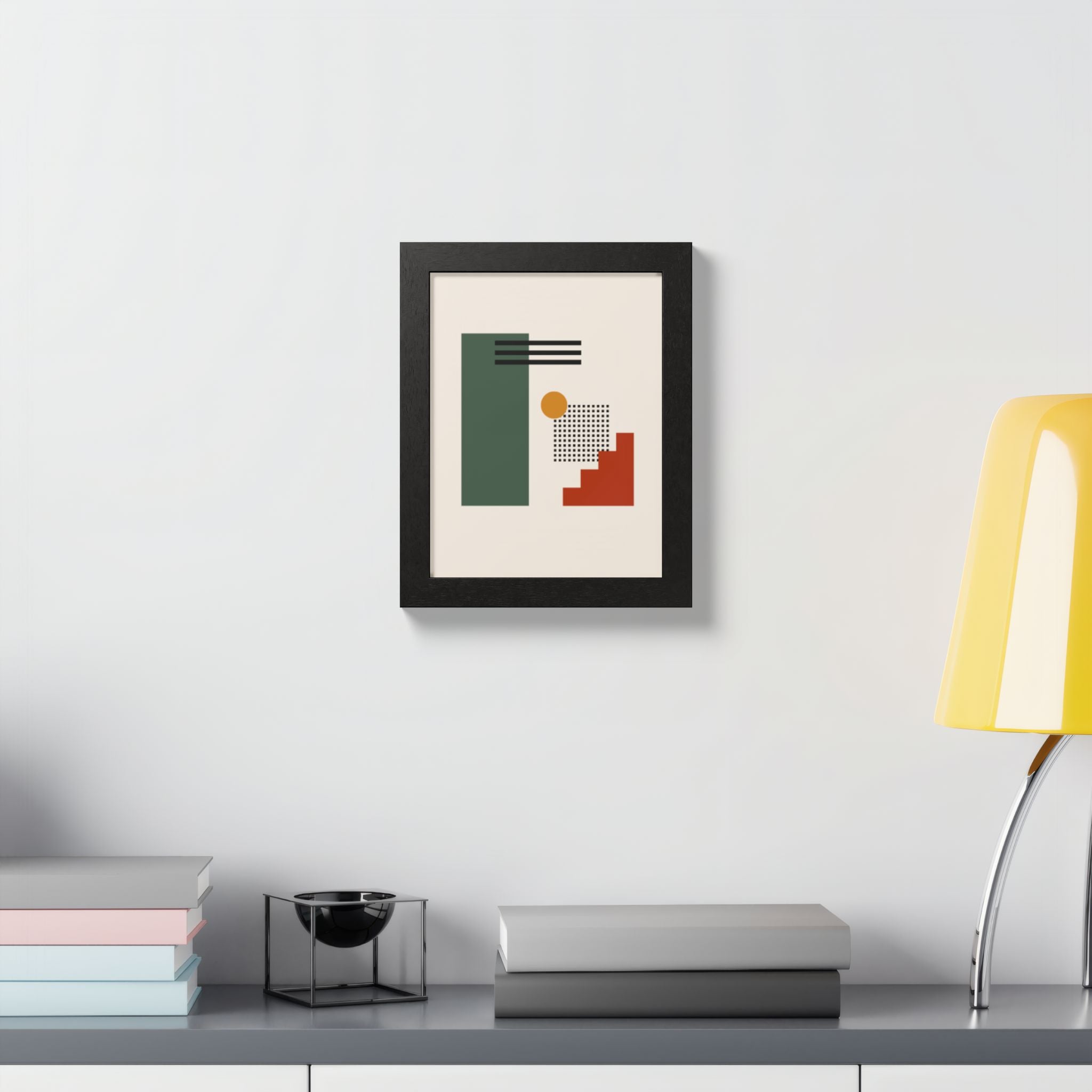 Multi-Color Framed Poster | Abstract Wall Art, Boho Home Decor | Pattern 3
