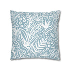 Two Way Cushion Cover, Throw pillow Case for Couch (Single Piece) : Floral Blue - SnugLiving