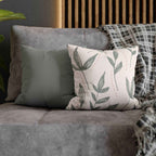 Cushion Cover, Throw pillow Case for Couch (Single Piece) : Grey Azure - SnugLiving
