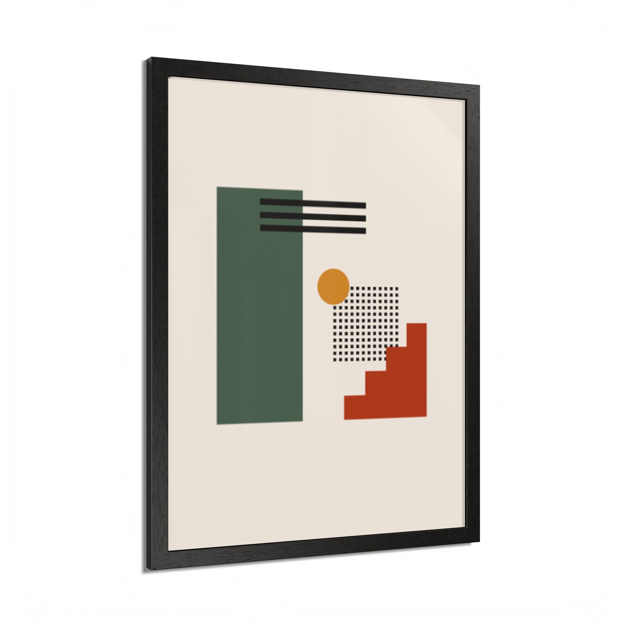 Multi-Color Framed Poster | Abstract Wall Art, Boho Home Decor | Pattern 3