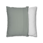 Cushion Cover, Throw pillow Case for Couch (Single Piece) : Grey Azure - SnugLiving