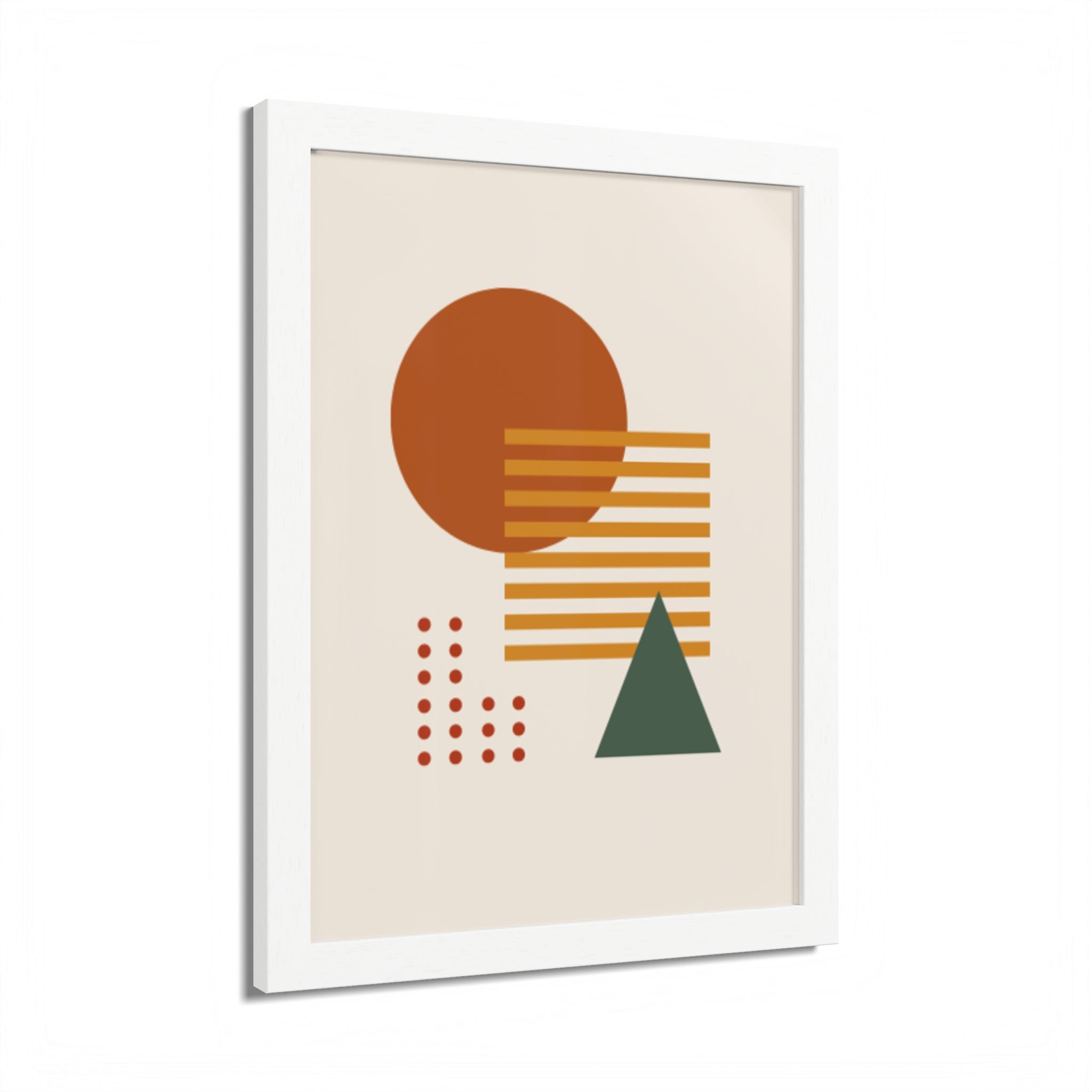 Multi-Color Framed Poster | Abstract Wall Art, Boho Home Decor | Pattern 2