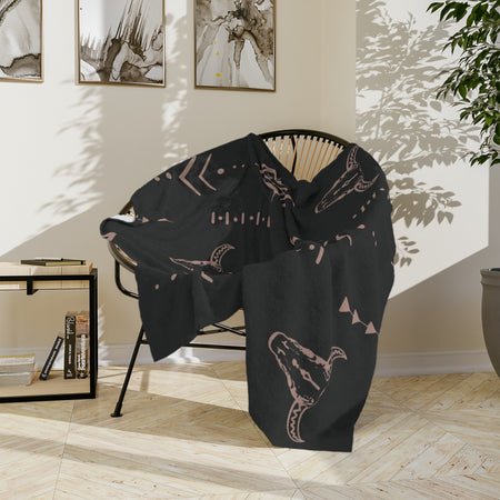 Microfiber Blanket | Soft Throw for Home Decor - Black - SnugLiving