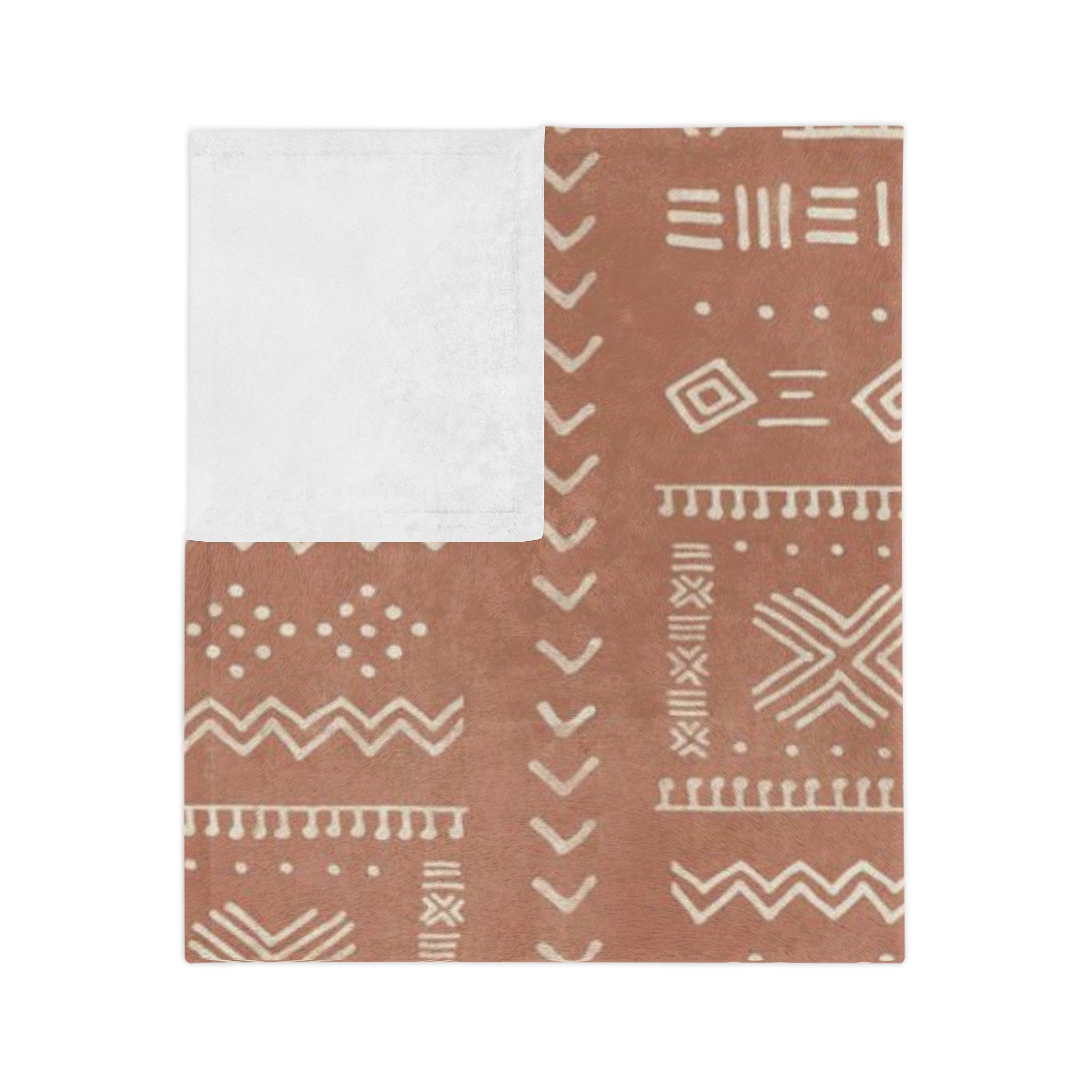 Microfiber Blanket | Soft Throw for Home Decor - Pastel Grey Orange