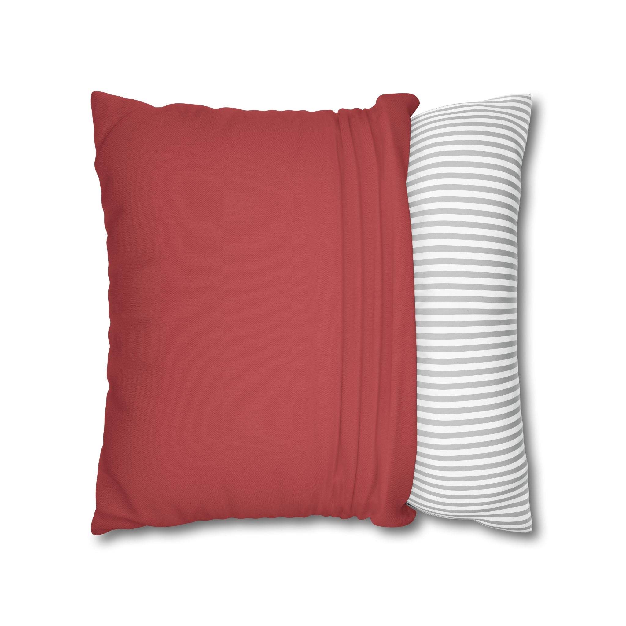 Cushion Cover, Throw pillow Case for Couch (Single Piece) : Vermillion Red - SnugLiving