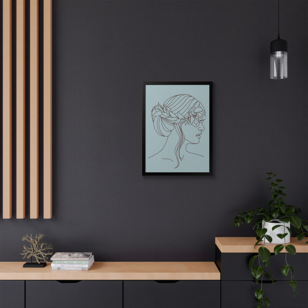 Multi-Color Framed Poster | Abstract Wall Art, Boho Home Decor | Pattern 5