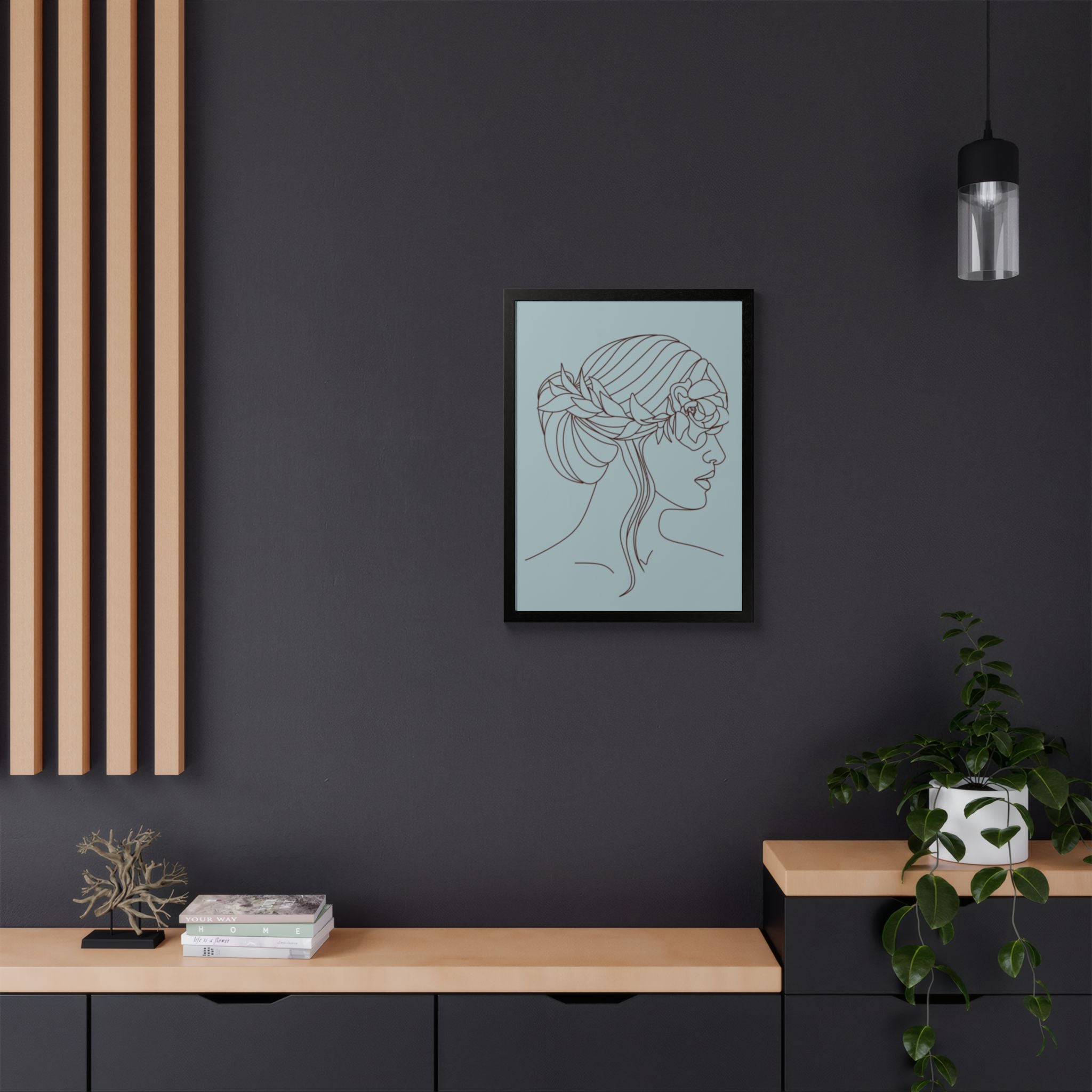 Multi-Color Framed Poster | Abstract Wall Art, Boho Home Decor | Pattern 5