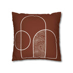 Two Way Cushion Cover, Throw pillow Case for Couch (Single Piece) : Red Pattern - SnugLiving