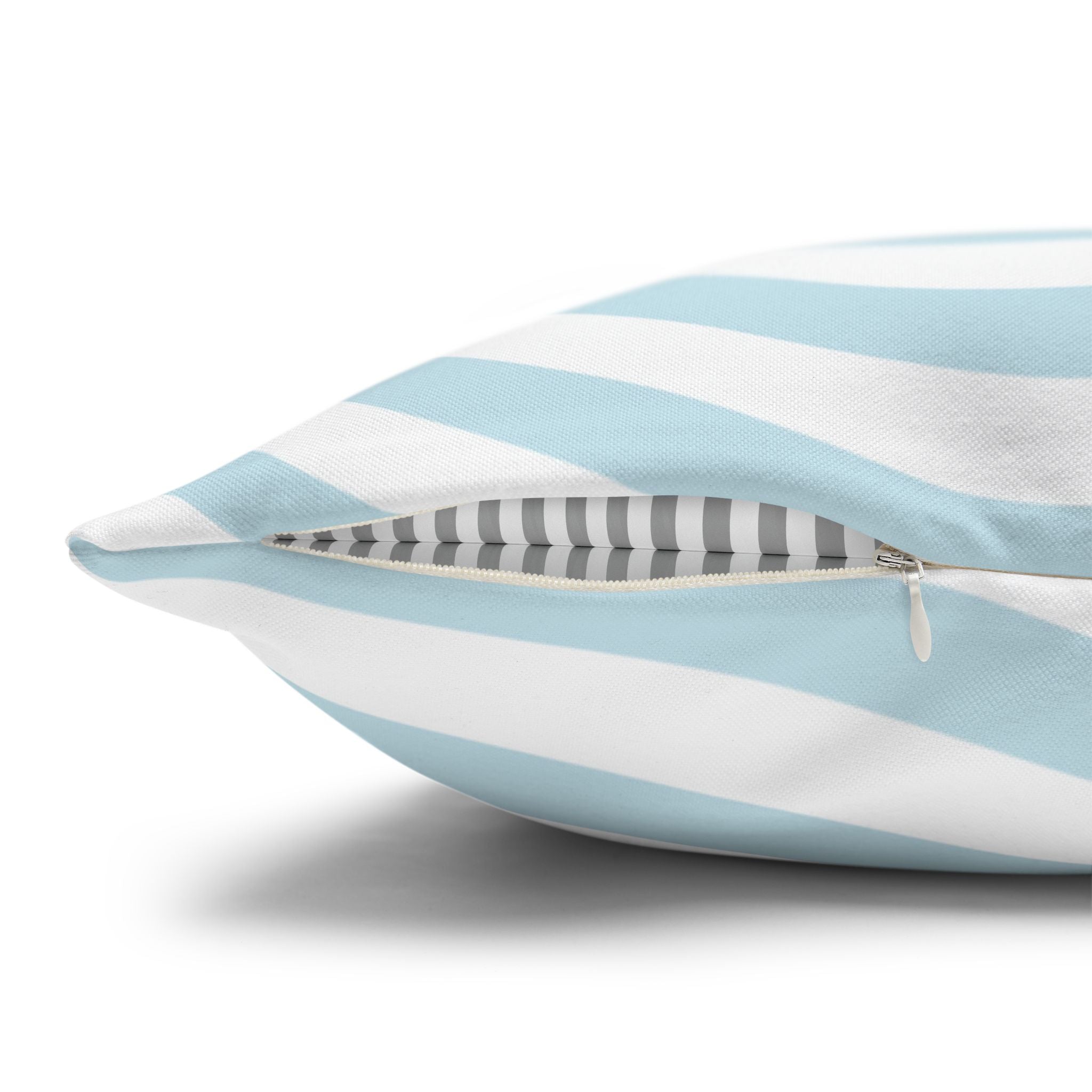 Two Way Cushion Cover, Throw pillow Case for Couch (Single Piece) : Light Azure
