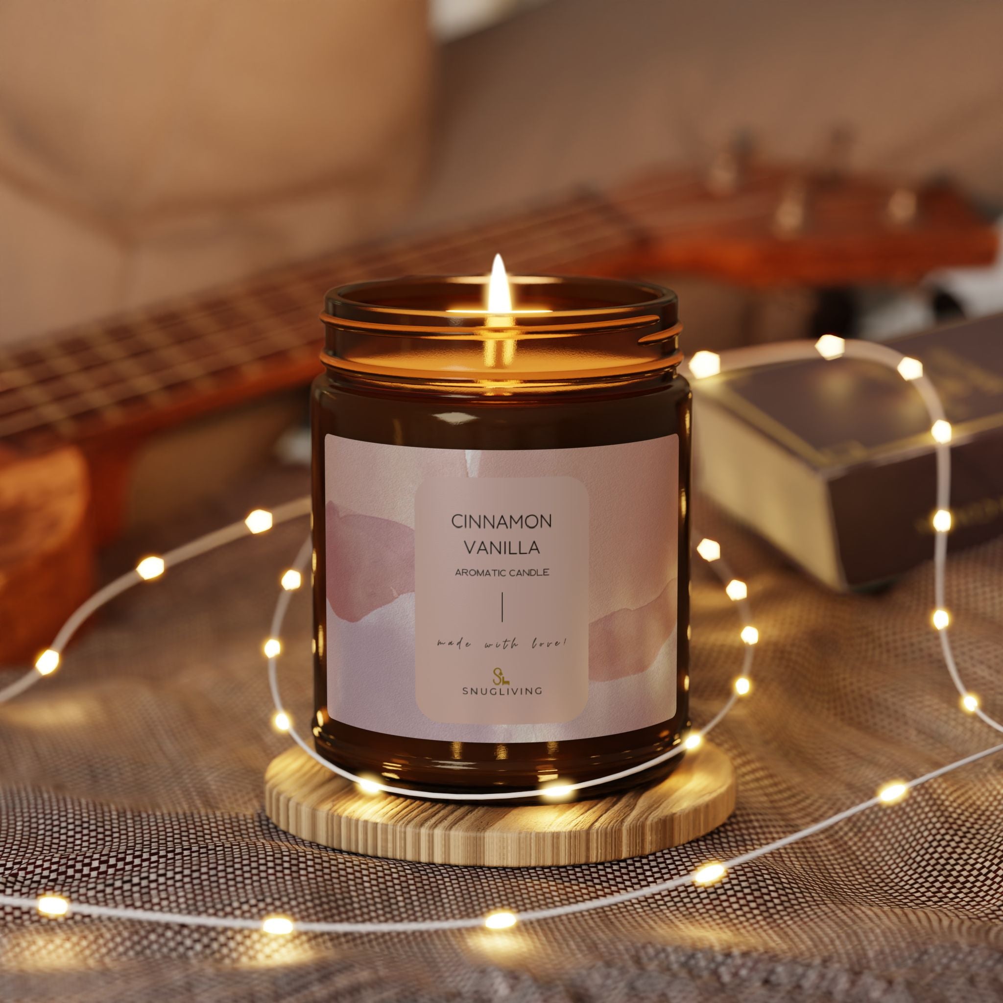 SnugLiving Aromatic/Scented Soy Candle : Cinnamon Vanilla