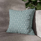 Cushion Cover, Throw pillow Case for Couch (Single Piece) : Patterned Grey Azure - SnugLiving