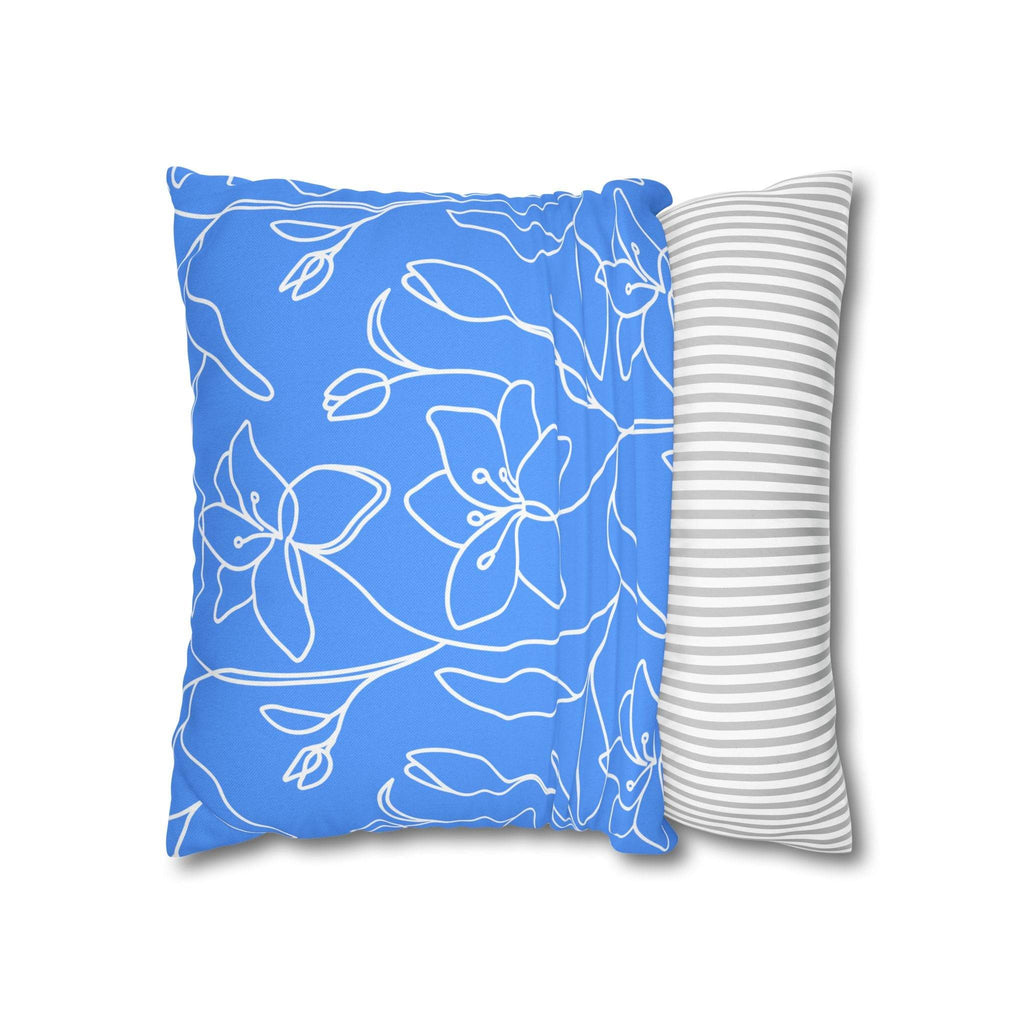 Cushion Cover, Throw pillow Case for Couch (Single Piece) : Soft Blue - SnugLiving