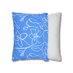 Cushion Cover, Throw pillow Case for Couch (Single Piece) : Soft Blue - SnugLiving