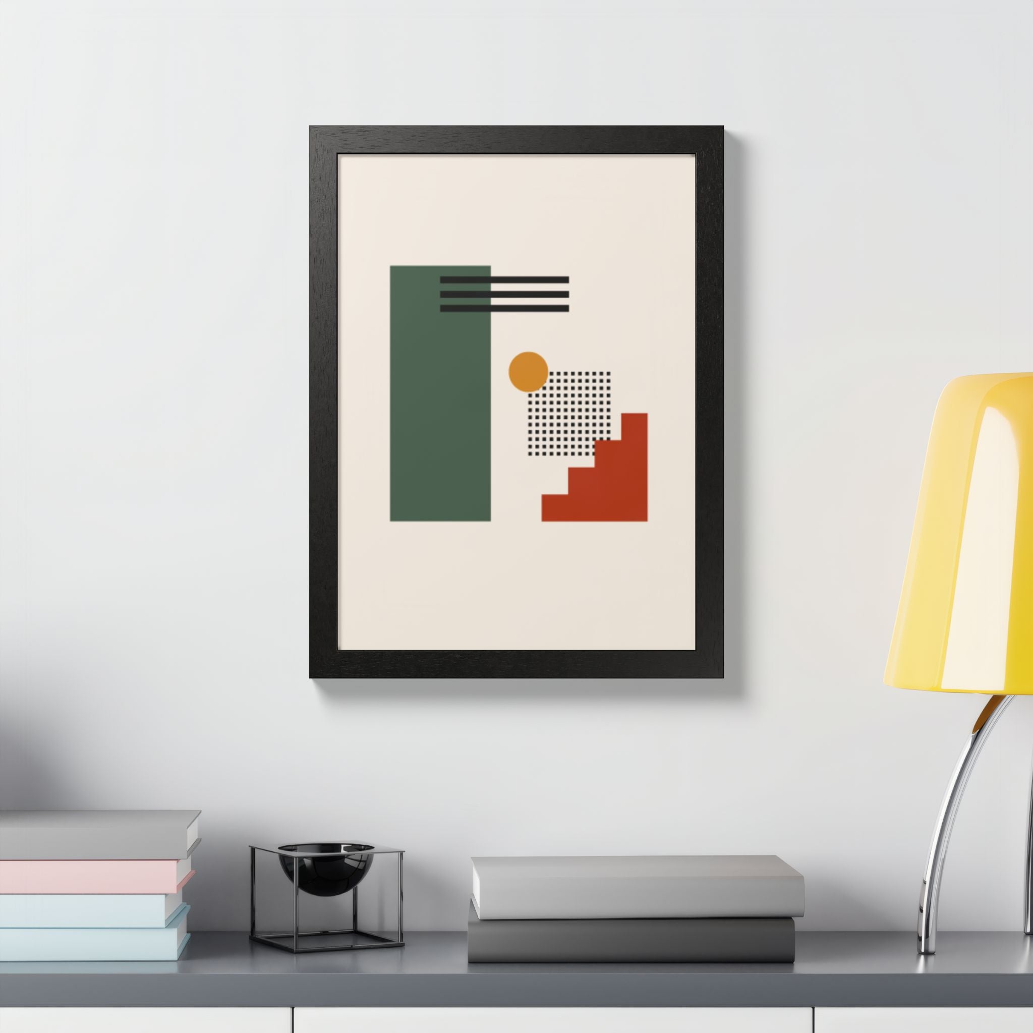 Multi-Color Framed Poster | Abstract Wall Art, Boho Home Decor | Pattern 3