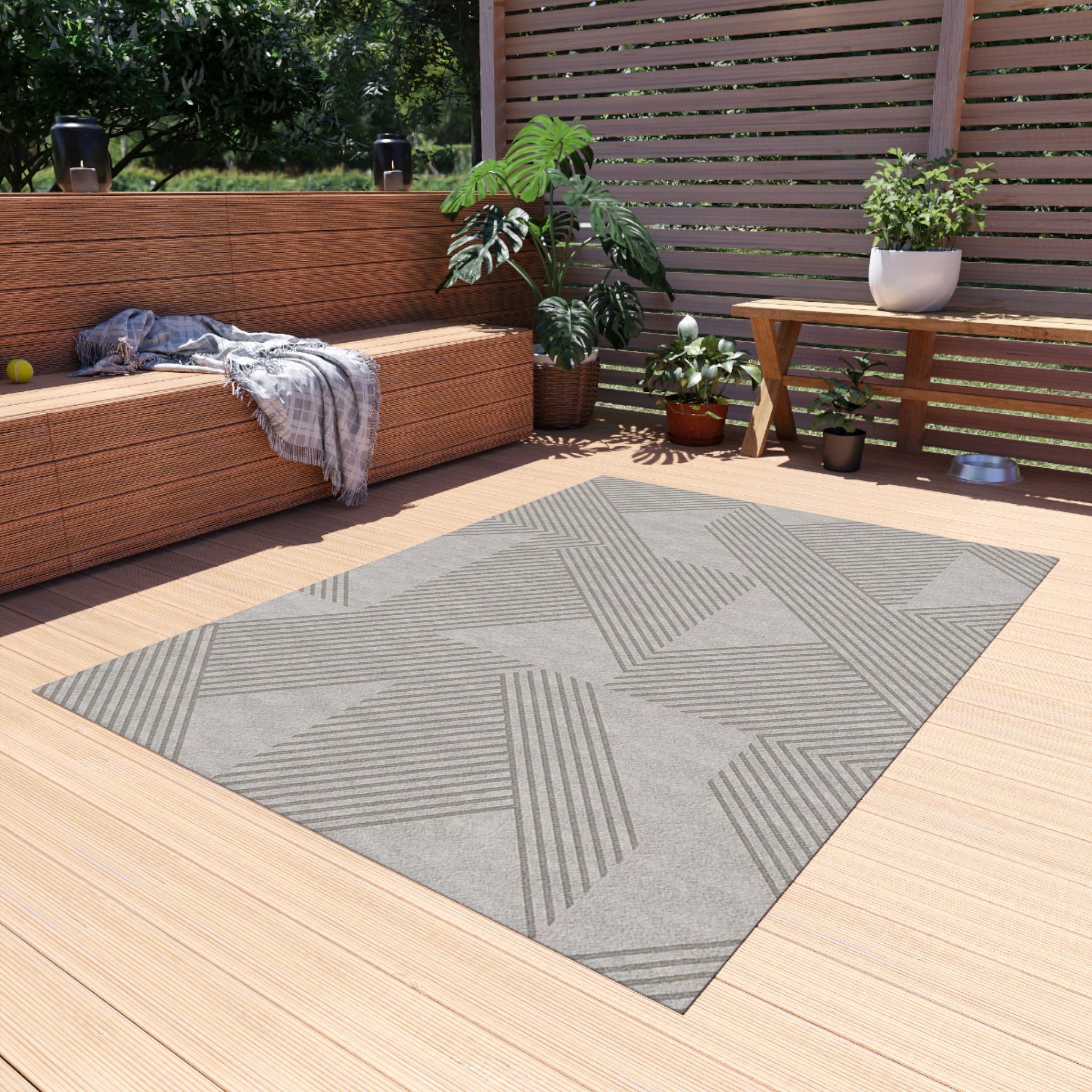 Stylish Outdoor Rug for Patios, Decks, and Gardens | Perfect for Home Decor, Picnics, Beach Days, Outdoor Gatherings