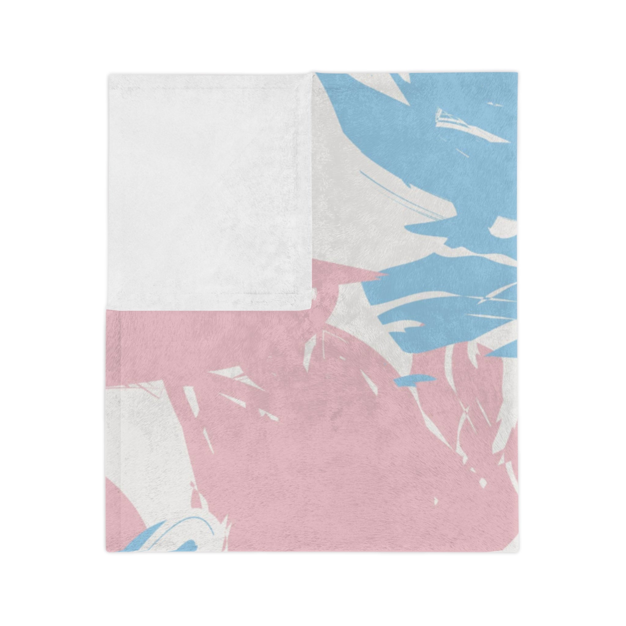 Microfiber Blanket | Soft Throw for Home Decor - Blue & Pink